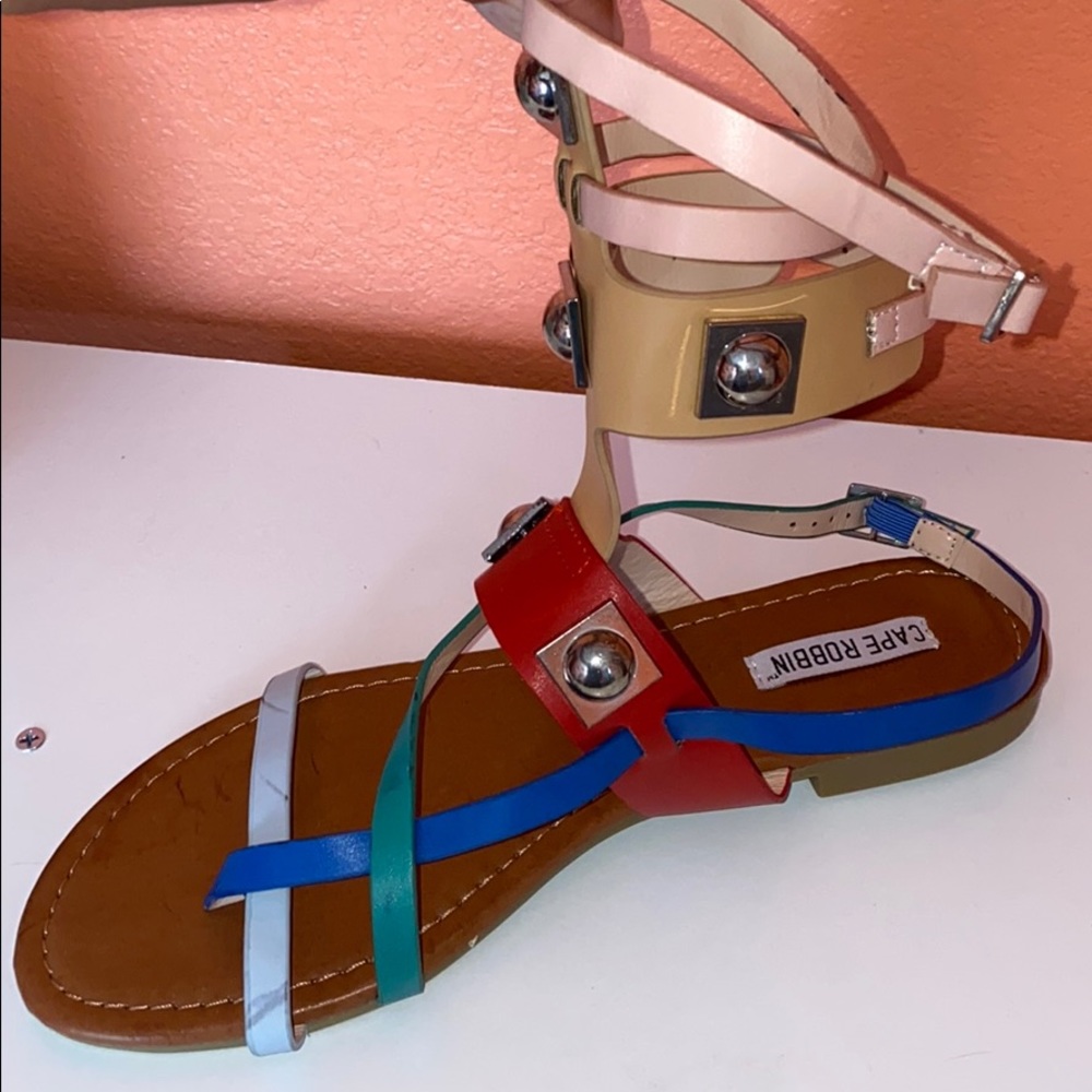 Multicolor Strap up Sandals